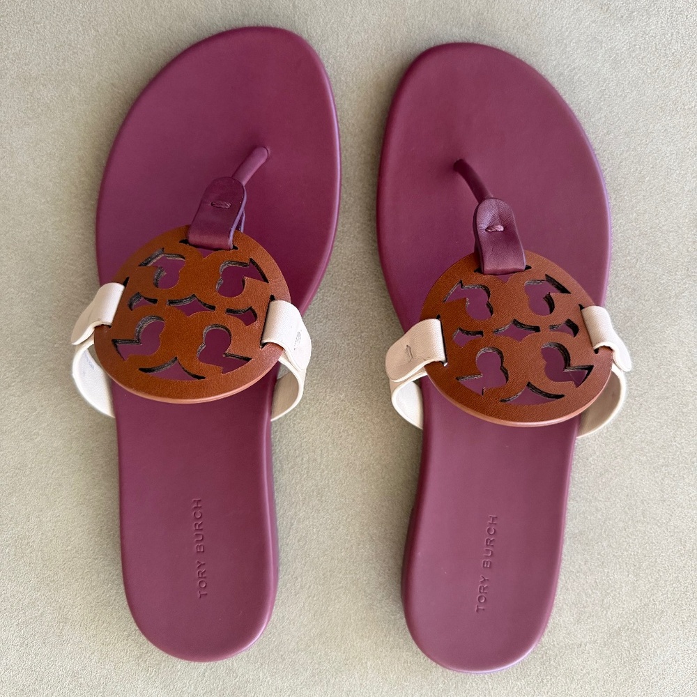 NIB! Tory Burch Miller Soft Leather Sandals; Size 9.